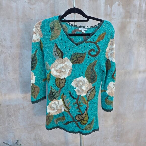 Peruvian Connection Floral Sweater - Picture 7 of 7